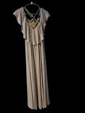 SHOW ME YOUR MUMU REBECA RUFFLE MAXI DRESS WEDDING BRIDEMAID OUTDOOR WEDDING