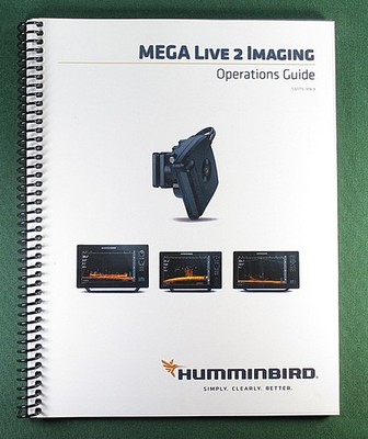 Humminbird Mega Live 2 Imaging Operations Guide: Full Color & Protective Covers!