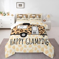Camper Comforter Set for Kids Boys Girls Happy Camping Comforter King Multi 14