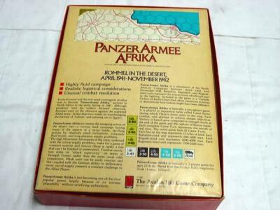 AH Avalon Hill : PANZER ARMEE AFRIKA - Rommel's Desert War 1941