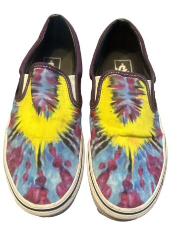 Vans Classic Slip On Shoes Tie-Dyed Men's 6 Women's 7.5 - Picture 1 of 7