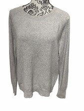 Apt. 9 Women  s Large 100 Cashmere Gray Pullover Sweater