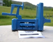 CooksEssentials Spiral Slicer with Stainless Steel Blades - Blue