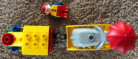 LEGO Duplo 2931 Push-Along Circus Engine (Complete, but no box or instructions)