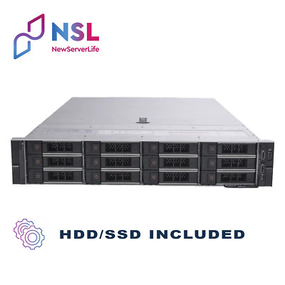 DELL R740xd 12LFF 2x Gold 6242 2.8GHz =32 Cores 64GB H730p 2x 4TB SAS 4xRJ45