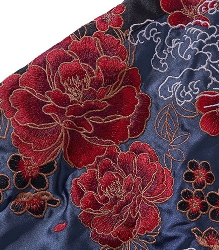 Mens Sukajan Souvenir Jacket Reversible Japanese Pattern Embroidery Dragon - Picture 17 of 41