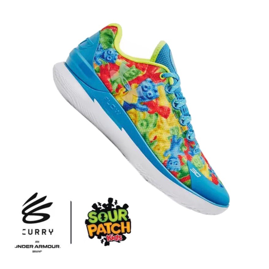 CURRY 1 LOW FLOTRO - Sour Patch Kids - Talla 8.5 Hombre’s/10 Mujer’s