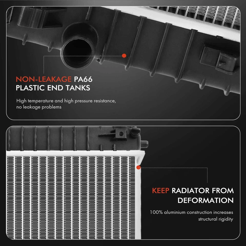 Kit de montaje de radiador y ventilador de refrigeración para Chevy Cavalier Pontiac Sunfire 2002-2005 Foto 4 de 4