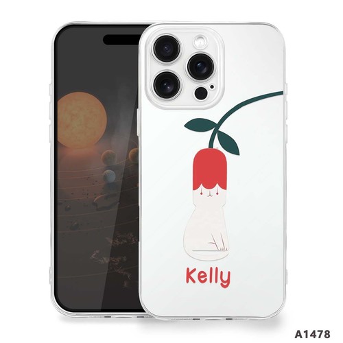 Custom Name Cats Patterned Phone Cover Case For iPhone 15 16 Pro Max 14 13 16e - Picture 43 of 105