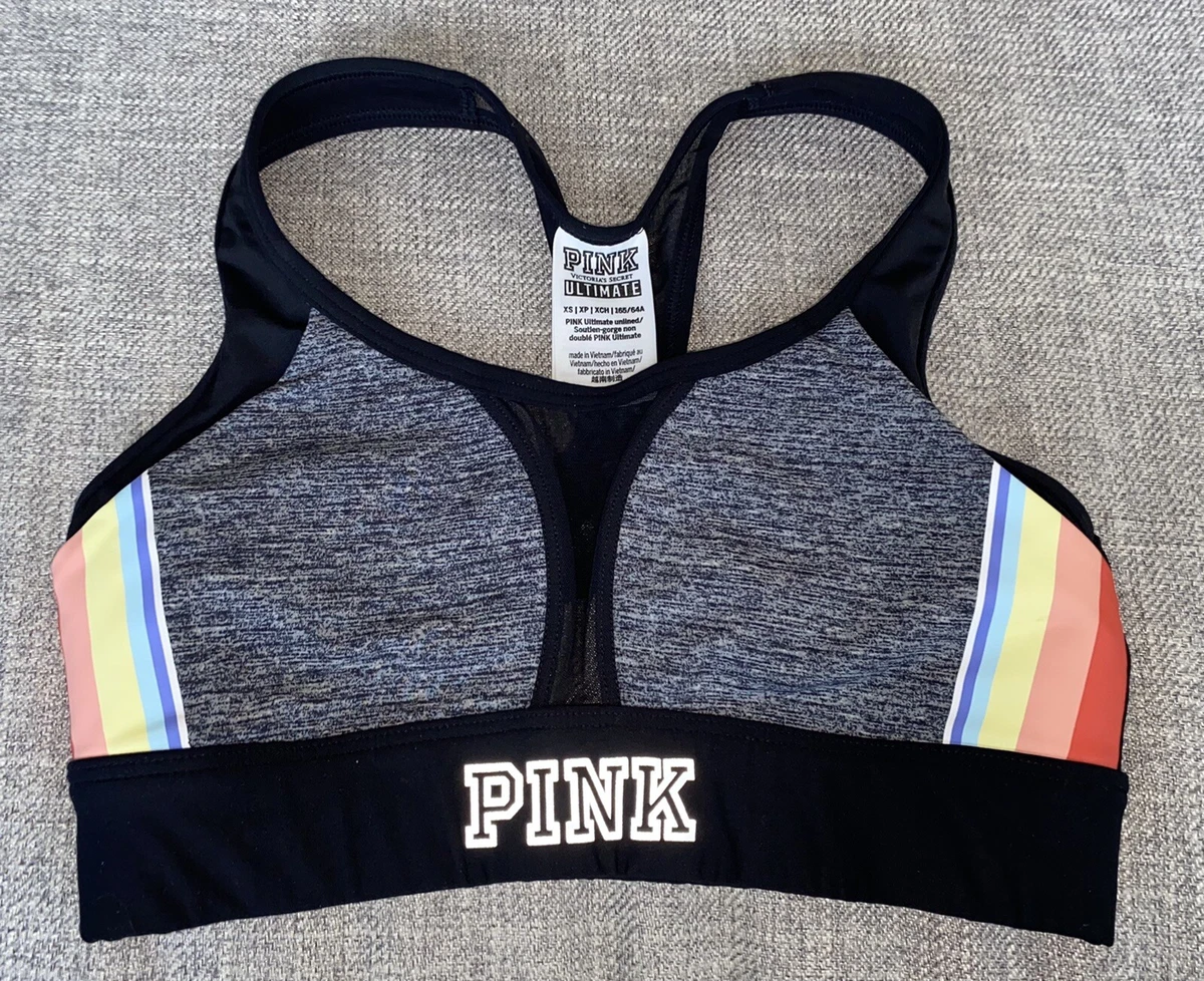 PINK Victoria's Secret Ultimate Sports Bra, Size X-Small, Lightly