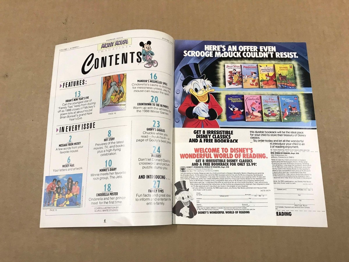 ミッキーマガジン Walt Disney's Mickey Mouse Magazine SUMMER 1993 Part 1 | eBay