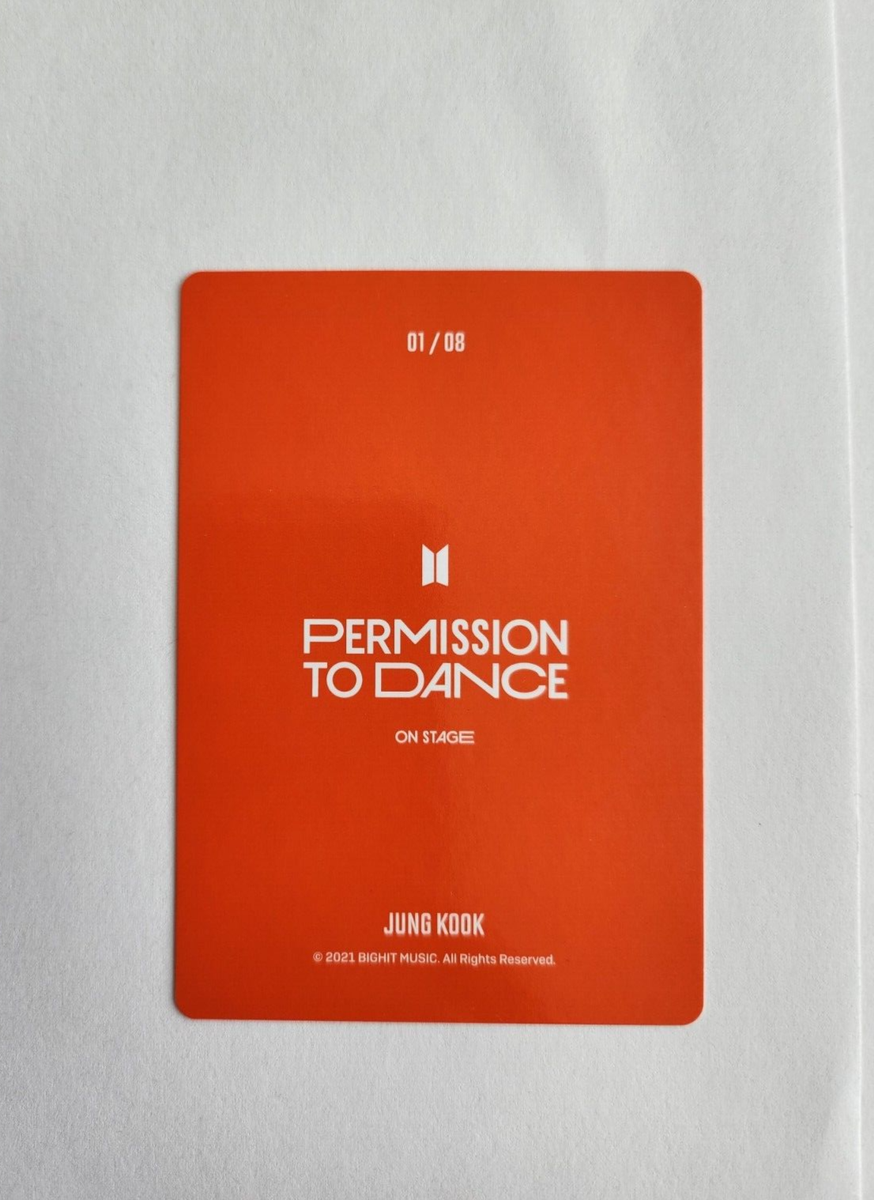 PERMISSION TO DANCE ON STAGE ジョングク フォトカ New BTS