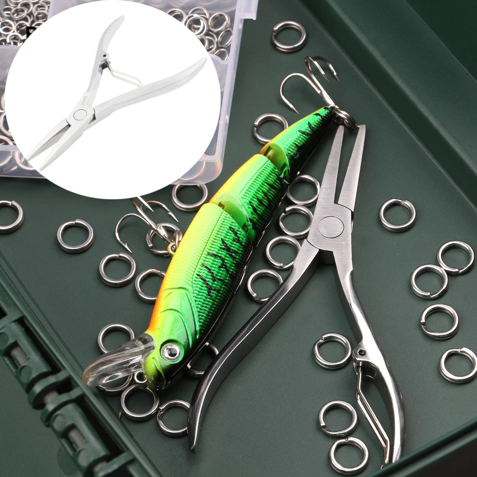 Booms Fishing SR4 Fishing Split Ring Pliers,Stainless Steel Texas