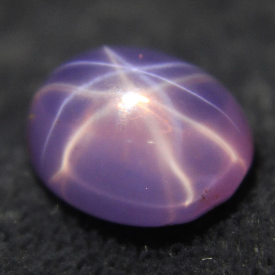 8-9 Ct Certified 6 Rays Pink Star Sapphire Cabochon Loose Gemstones - Image 2 of 4