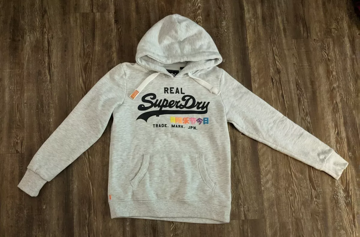 Methode Ontwijken Maak leven SuperDry womens grey white flecked "Real SuperDry" hoodie size 8 | eBay Methode Ontwijken Maak leven SuperDry womens grey white flecked "Real SuperDry" hoodie size 8 | eBay