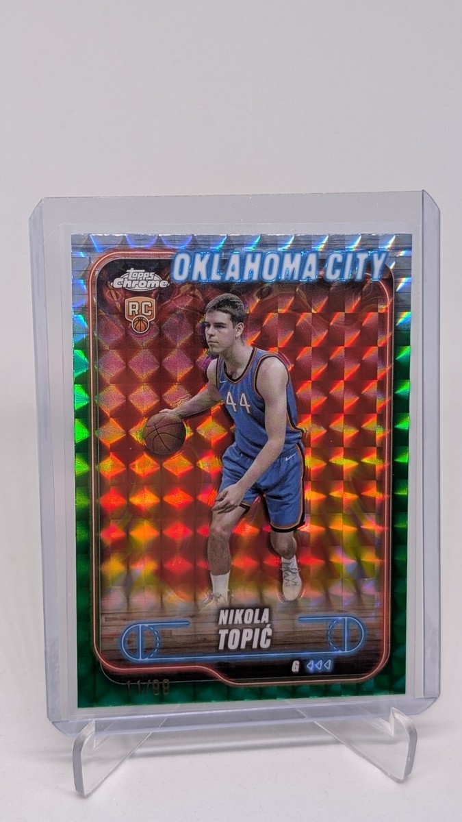 2024-25 Topps Chrome Nikola Topic #119 Rookie Green Geometric /99