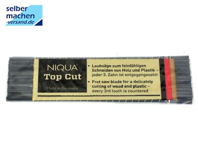 NIQUA TOP CUT Laubsägeblätter 130 mm, für feine ausrissfreie Schnitte