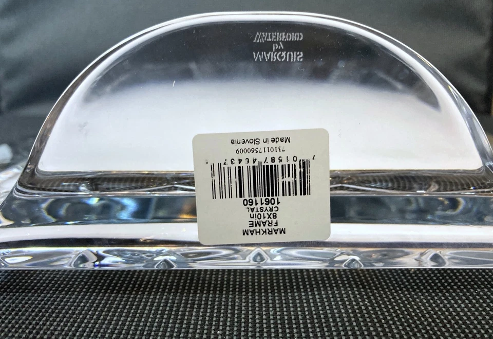 MARCO DE CRISTAL MARQUIS WATERFORD MARKHAM HECHO A MANO 8 x 10" FOTO NUEVO EN CAJA PRECIO DE VENTA SUGERIDO POR EL FABRICANTE $250 Foto 4 de 4