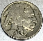 1923 P Buffalo Nickel Good 5 Cent US Coin - SR235