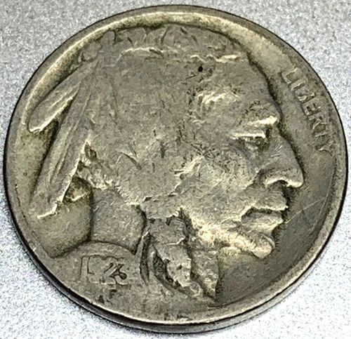1923 P Buffalo Nickel Good 5 Cent US Coin - SR235