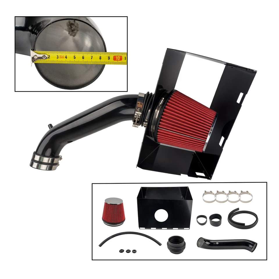 COLD AIR INTAKE KIT + HEAT SHIELD For 2002-2008 Dodge Ram 1500 2500 4.7L/5.7L - Изображение 4 из 4