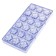 Professional 18 Cavity Mold for Making Chocolates and Candy Plastic Baking Mould