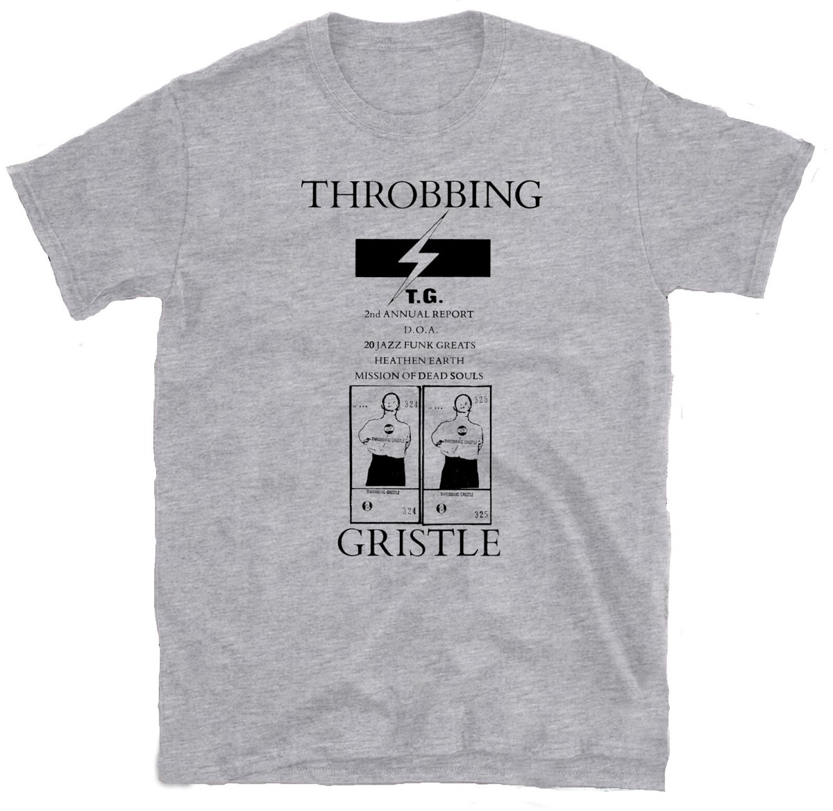 THROBBING GRISTLE LPs T-shirt Industrial Band Tee Unisex 20 jazz