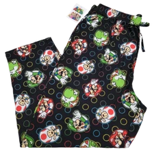 Official Nintendo Men's Super Mario Luigi Toad Comfy Lounge Pants or Shorts!