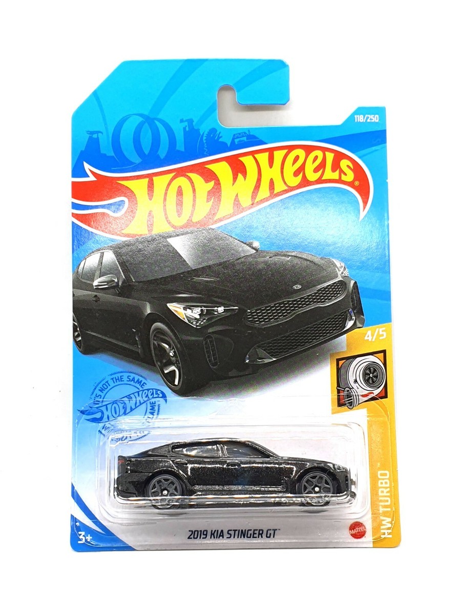 Hot Wheels Black 2019 Kia Stinger GT Kids Model Diecast Toy Car HW