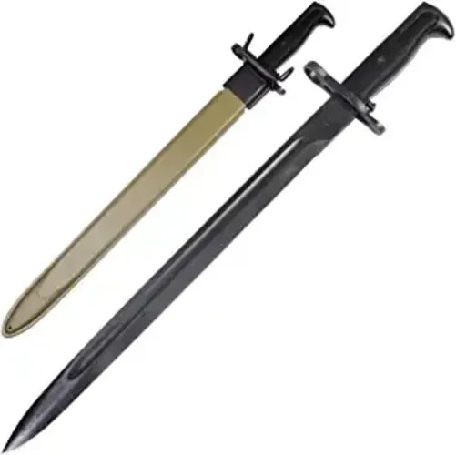 米軍　US　WW2　M1バヨネット（刃身切断タイプ）　鞘とグリップ 21.5