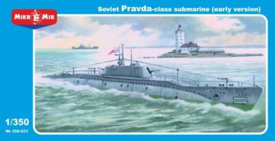 MikroMir 350-031 - Pravda class Soviet submarine - 1/350 Scale Model Kit