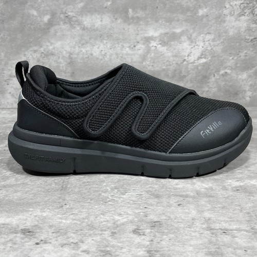 Fitville Marca Black Shoes Arch Heel Support Recovery Power Men's Size 9 W - Picture 6 of 15