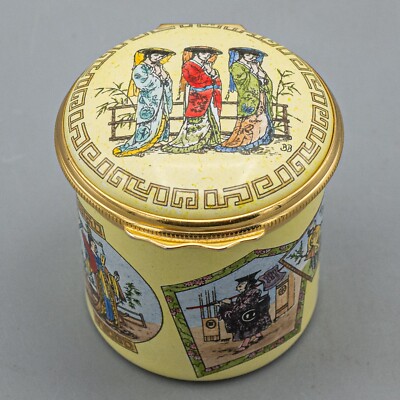 Halcyon Days Enamels Trinket Box Gilbert Sullivan The Mikado D'Oyly Carte Opera