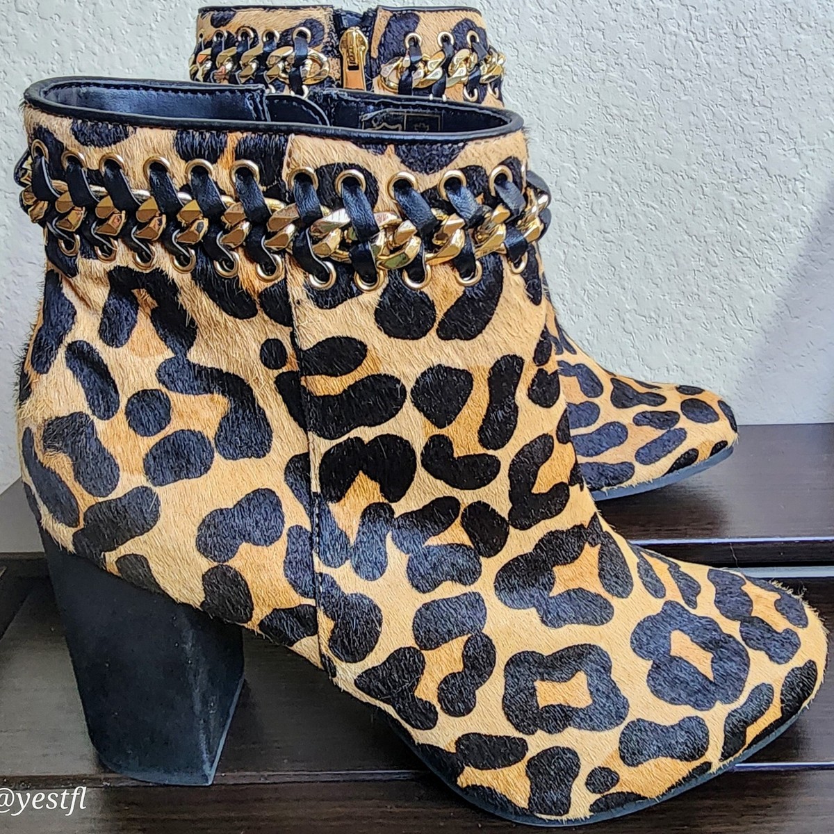 Kurt Geiger leopard Animal print Booties 38