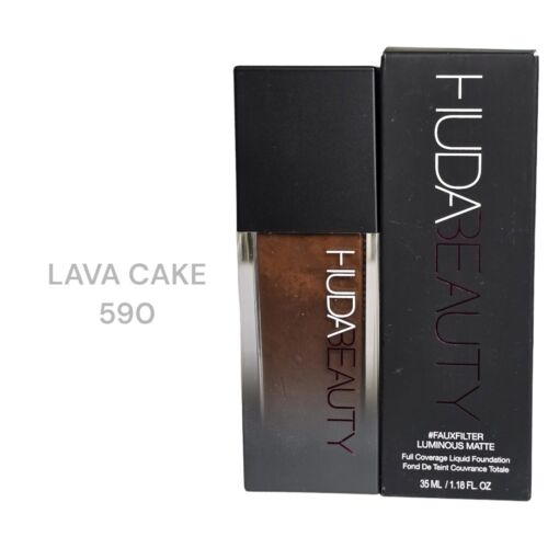 Huda Beauty #Fauxfilter Luminous Matte Foundation 590R LAVA CAKE - Picture 1 of 2