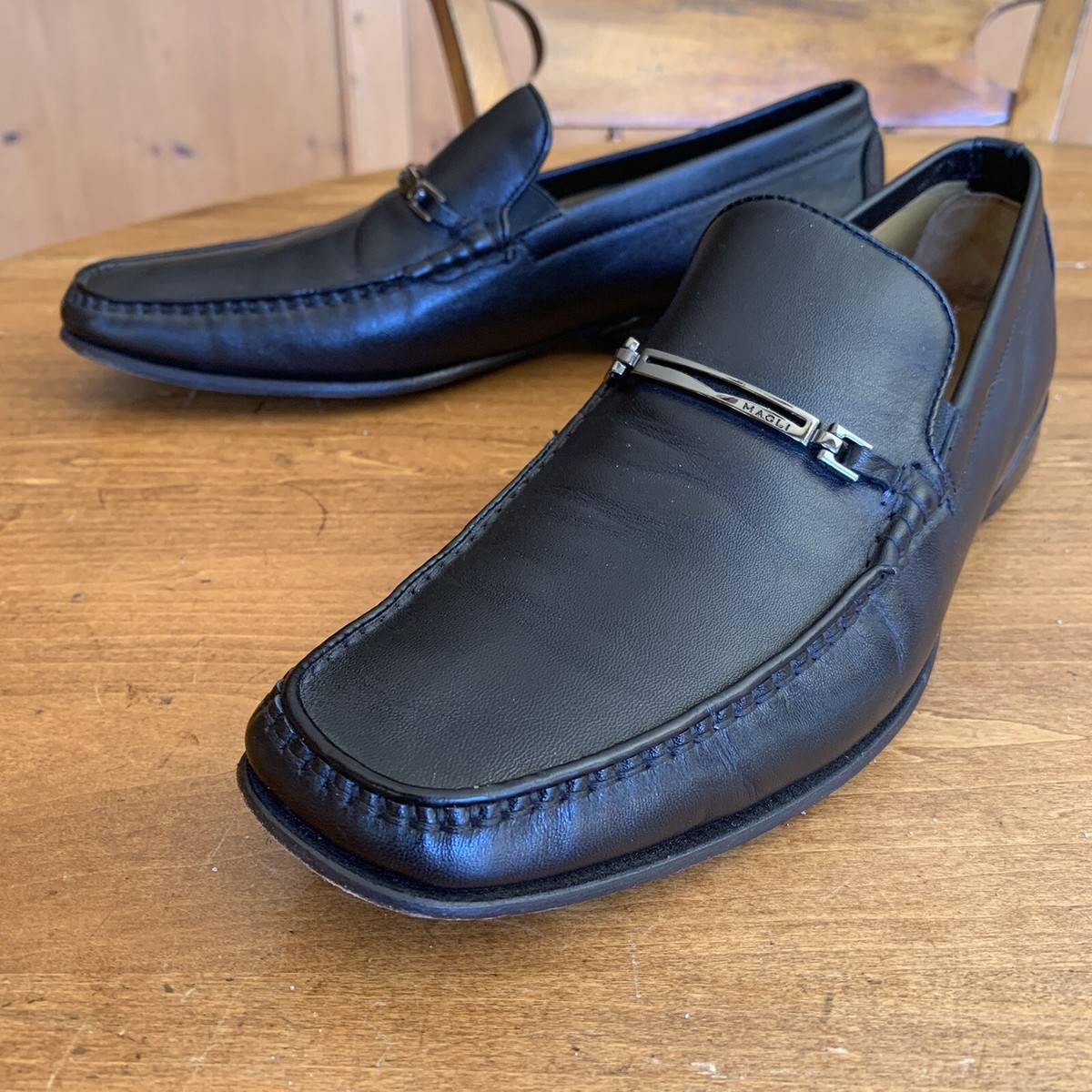 Bruno Magli, Alfeo, 9M 42, black Saffo loafer – Bruno Magli main image 2