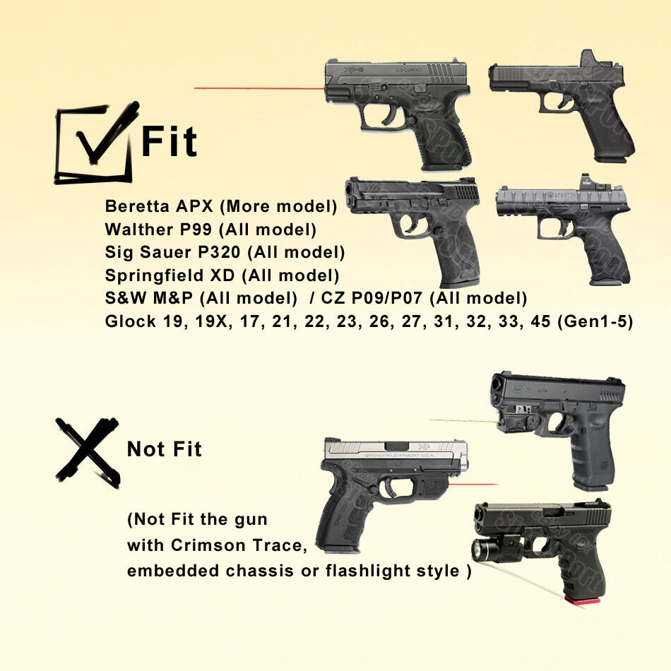 IPSC Holster For Springfield XD Compact 45ACP XD Full Size XDM Elite XDS MOD.2 - Picture 2 of 7