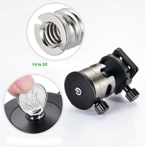 2PCS 3/8 to 1/4 inch Convert Screw Thread Adapter Tripod Monopod Camera - Picture 5 of 12