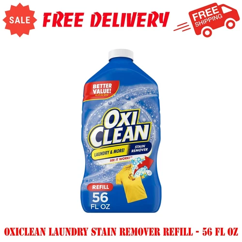 OxiClean Laundry Stain Remover Refill, Chlorine-Free, Color-Safe - 56 fl oz