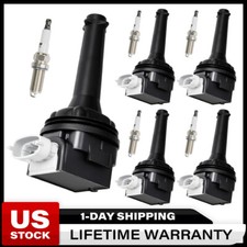 5pack Ignition Coil Iridium Spark Plug For Volvo S40 S60 V50 V70 C30 L5 Uf517