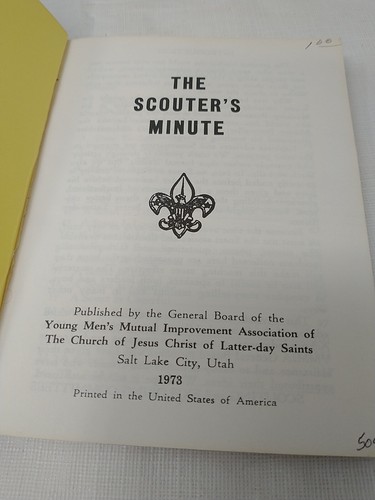 The Scouters Minute Gordon Dunn LDS Mormon Church BSA Scouts Scouting Book 1973 - Picture 7 of 10