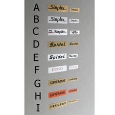 Simplex Gipiemme Edco Peugeot Spidel replacement decal choices one set only.