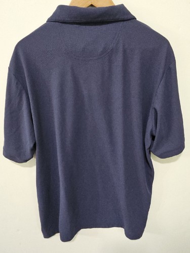 Oobe Polo Mens Size Large Blue Trek Short Sleeve 1/4 Zip - Picture 6 of 9