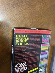 Cool World (Nintendo Entertainment System, 1993) NES Complete CIB! Very Rare! 🔥