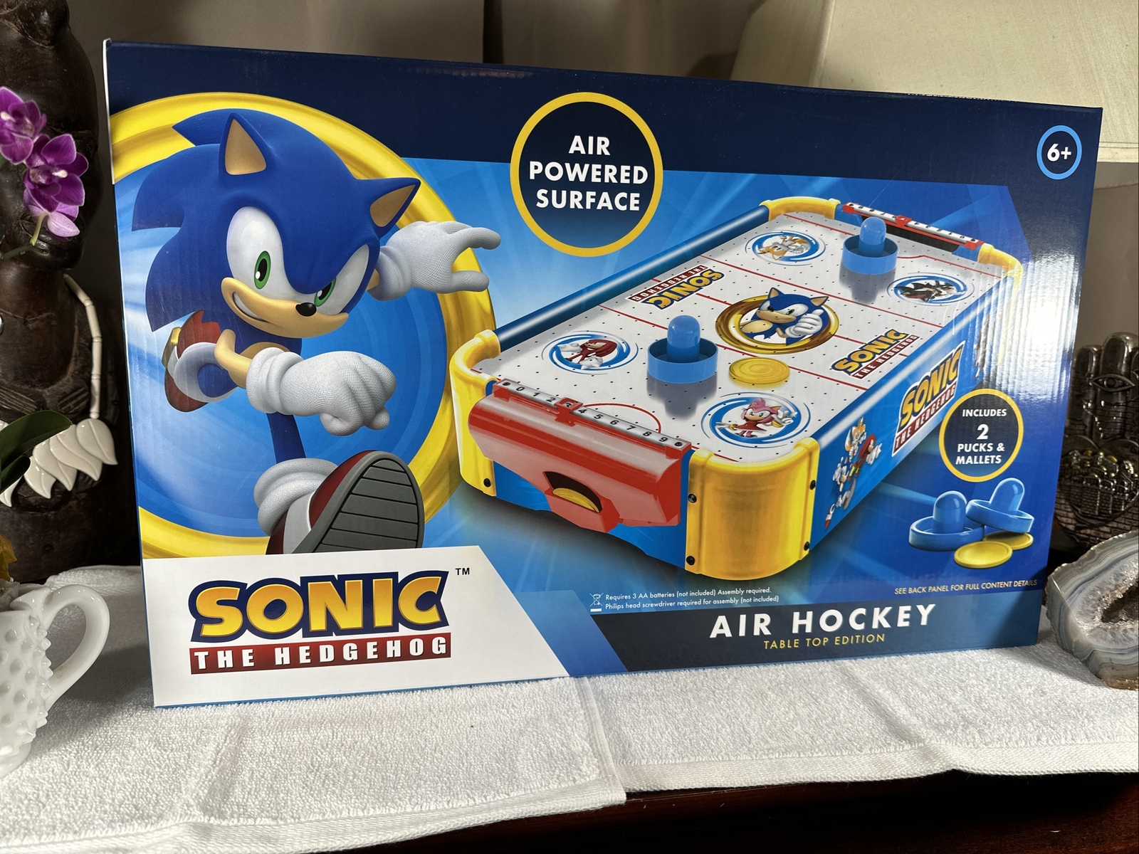NEW Sonic The Hedgehog Airhockey Air Hockey Table Top Edition Brand New