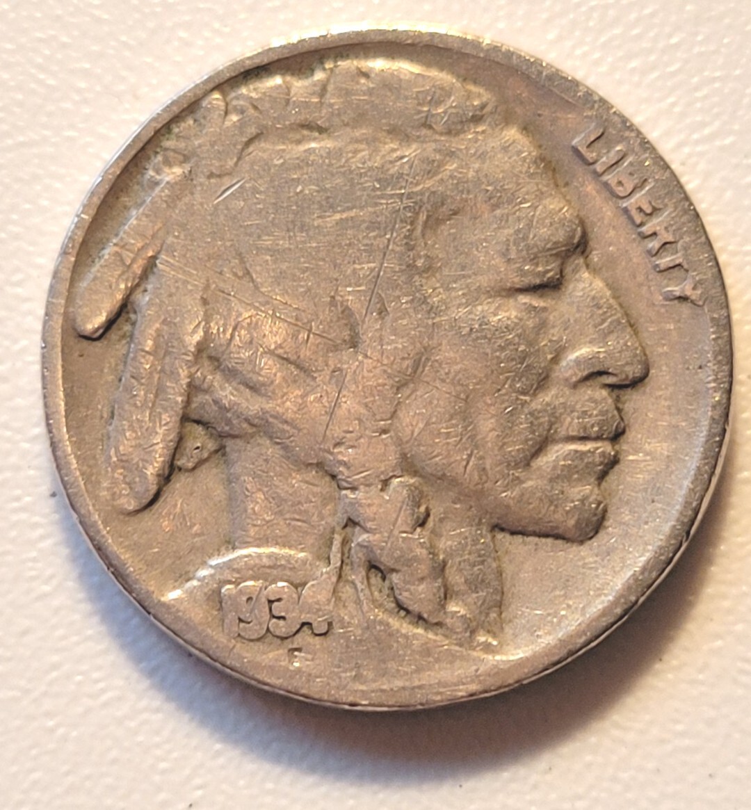1934 BUFFALO NICKEL. 