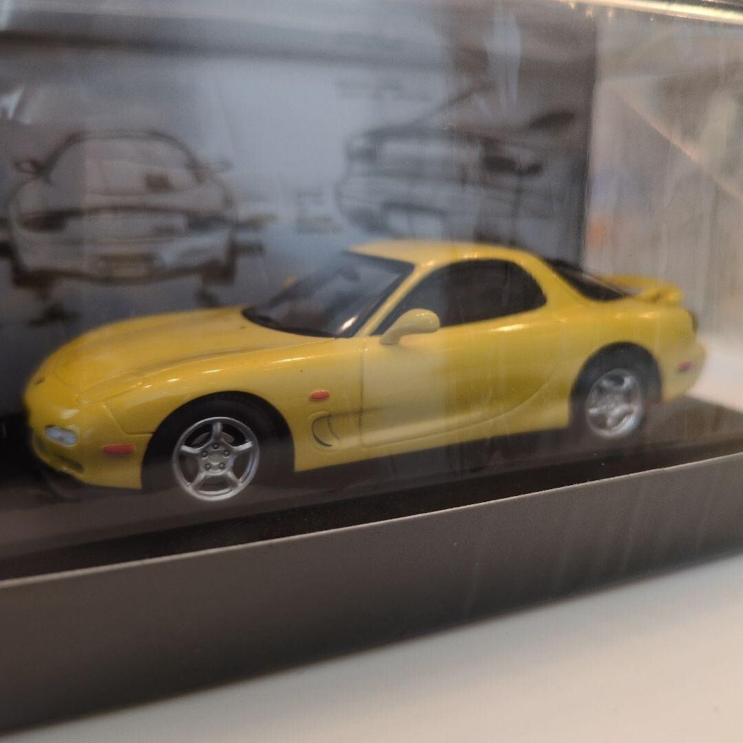 マツダコレクション　スパーク1/43　アンフィニRX-7 250台限定spark 1/43 Spark Mazda Collection Infini RX-7 Yellow w/ Box From