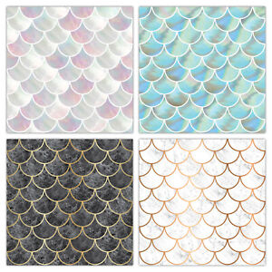 picture Marble Fish Scale Tile Bathroom details about shell fish scale tile stickers transfers marble pearl effect t23s