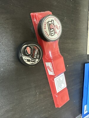 Detroit Red Wings 1997 Stanley Cup Champions NHL Hockey Puck & Stand Collectible