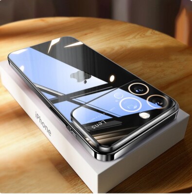 Coque Protection IPhone 13 14 15 Pro Avec Couverture Objectif Photo - Transparente